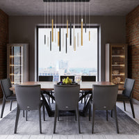 Santana 18-Light 42" Integrated LED Multi Drop Chandelier