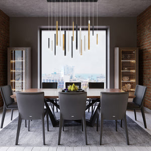 Santana 18-Light 42" Integrated LED Multi Drop Chandelier