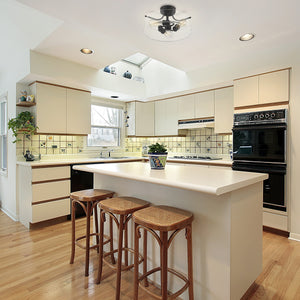 Delaney 3 Light Semi Flush Mount