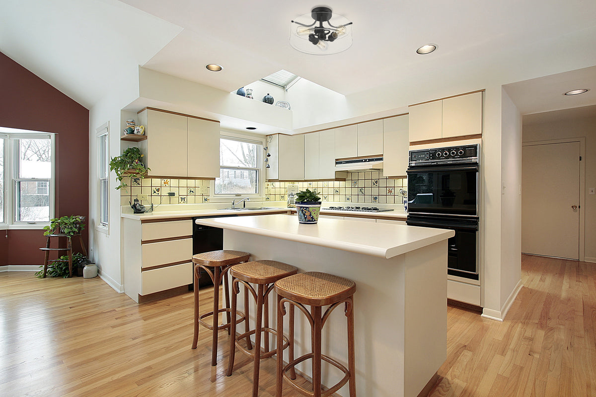 Delaney 3 Light Semi Flush Mount