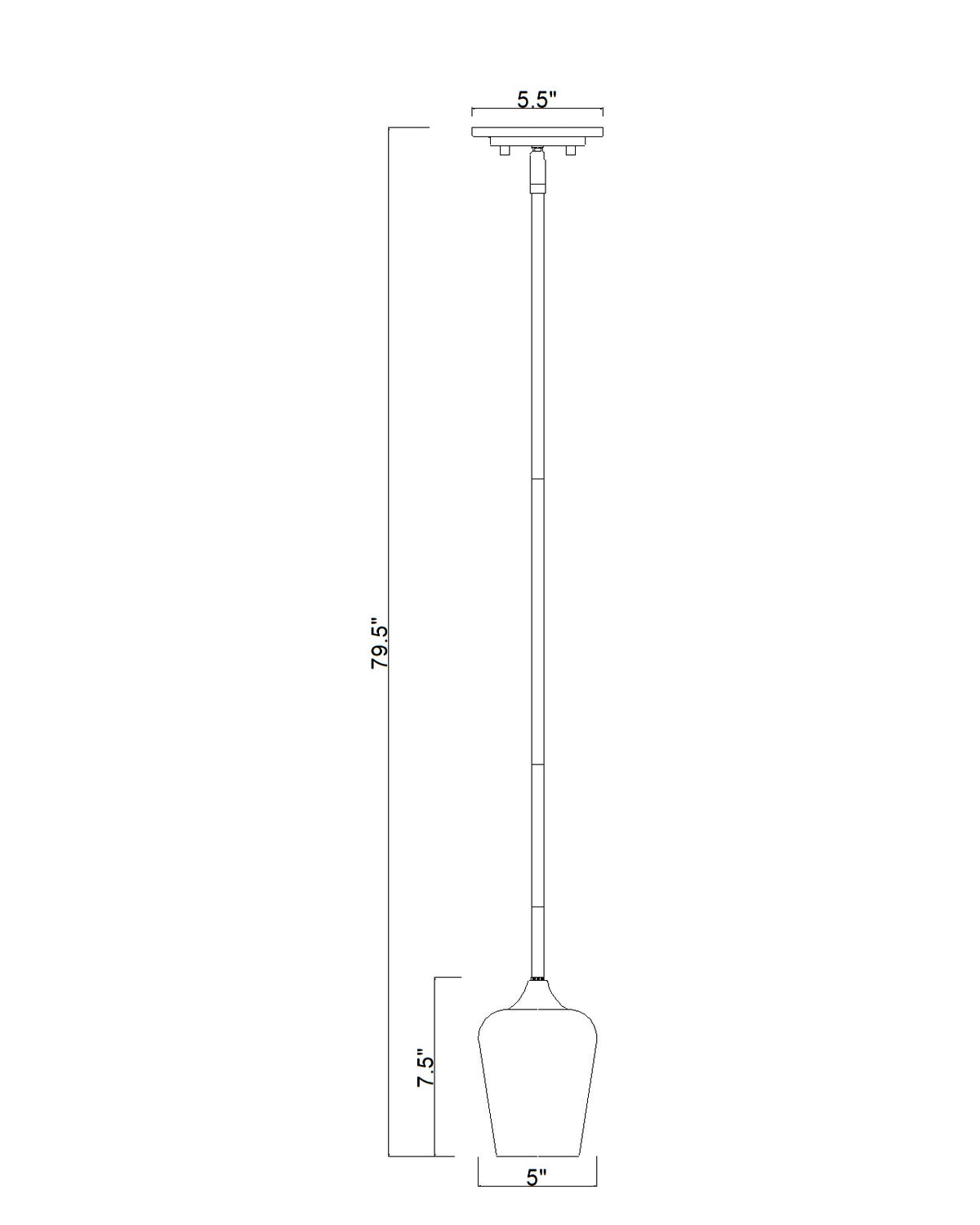 Joliet 1 Light Pendant