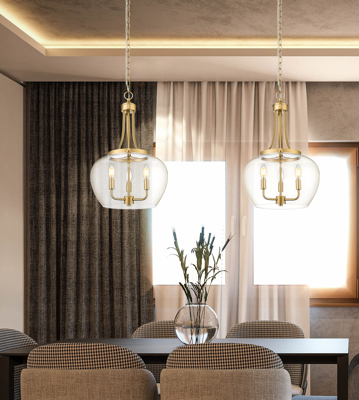 Joliet 3 Light Pendant