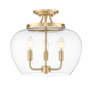 Joliet 3 Light Semi Flush Mount