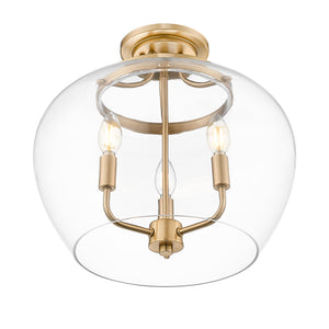 Joliet 3 Light Semi Flush Mount