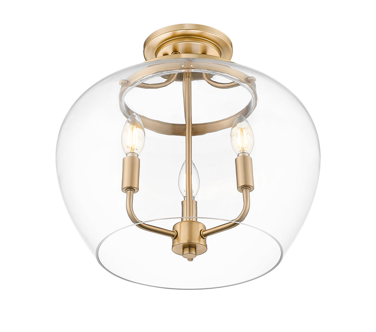 Joliet 3 Light Semi Flush Mount