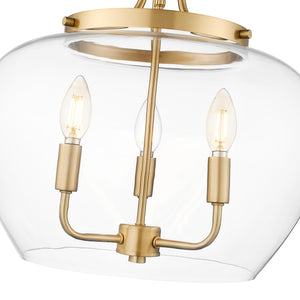 Joliet 3 Light Semi Flush Mount