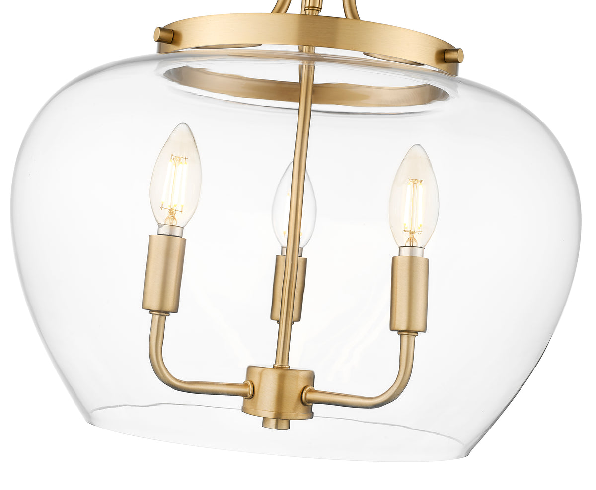 Joliet 3 Light Semi Flush Mount