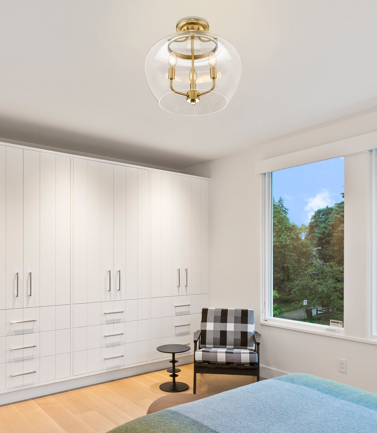 Joliet 3 Light Semi Flush Mount