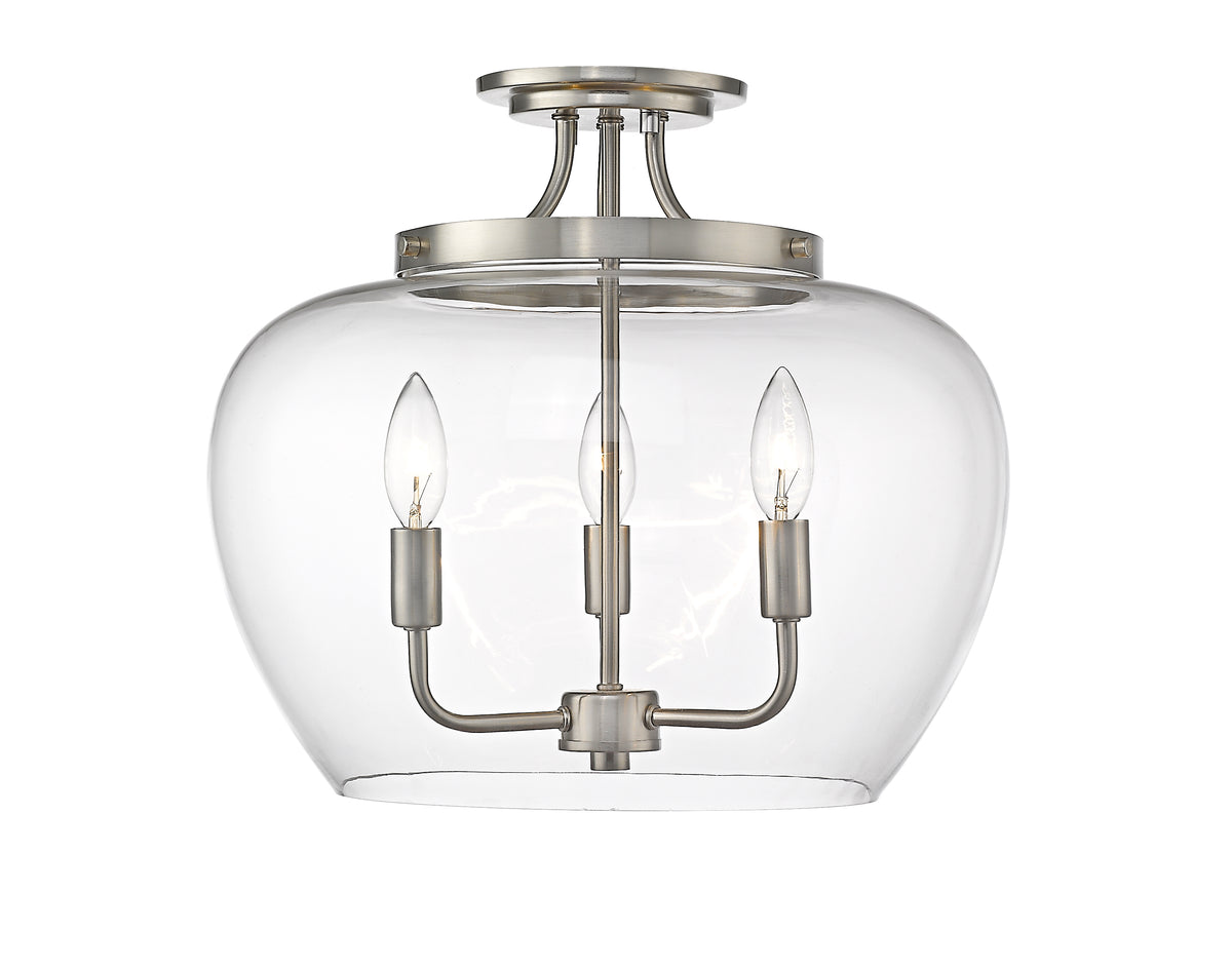 Joliet 3 Light Semi Flush Mount