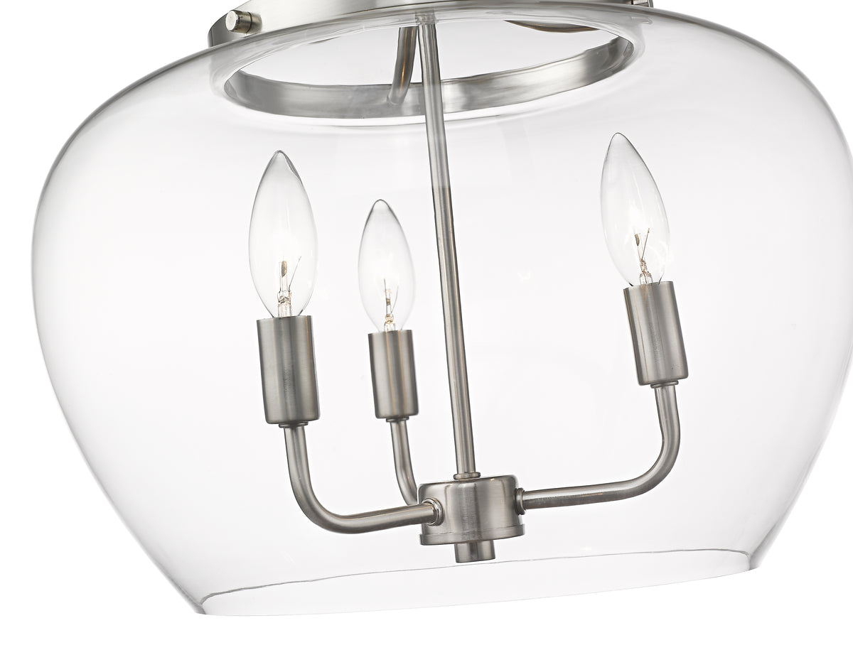 Joliet 3 Light Semi Flush Mount