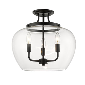 Joliet 3 Light Semi Flush Mount