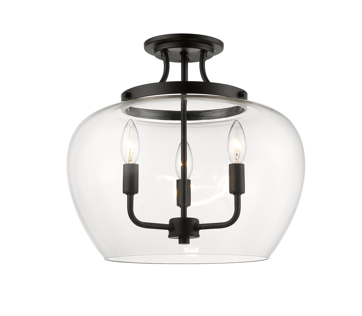 Joliet 3 Light Semi Flush Mount
