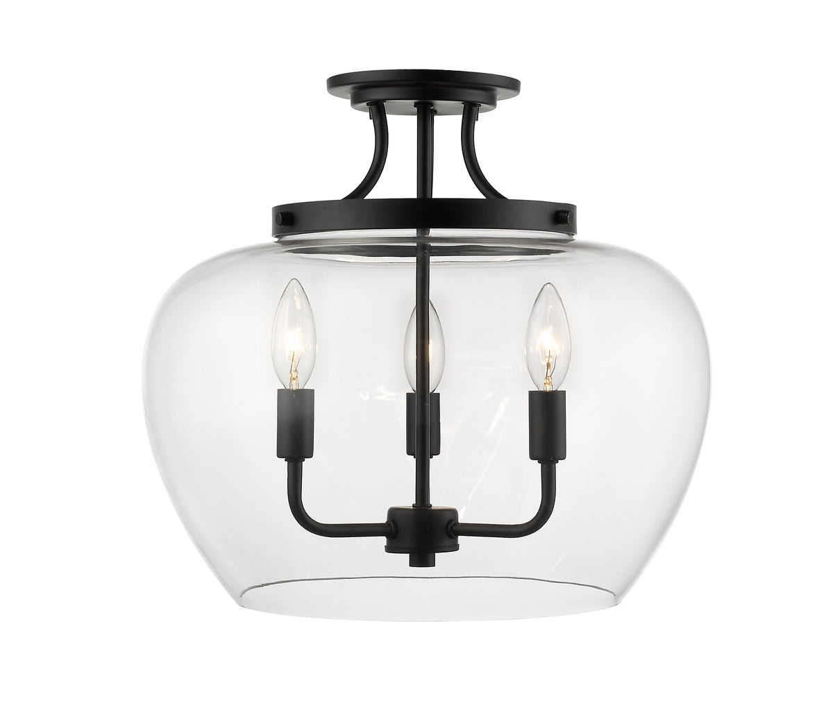 Joliet 3 Light Semi Flush Mount
