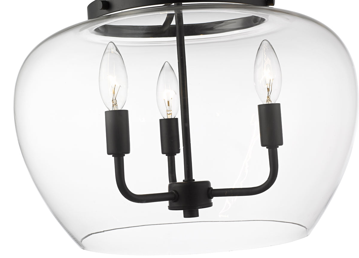 Joliet 3 Light Semi Flush Mount