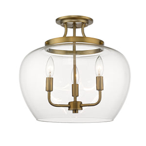 Joliet 3 Light Semi Flush Mount