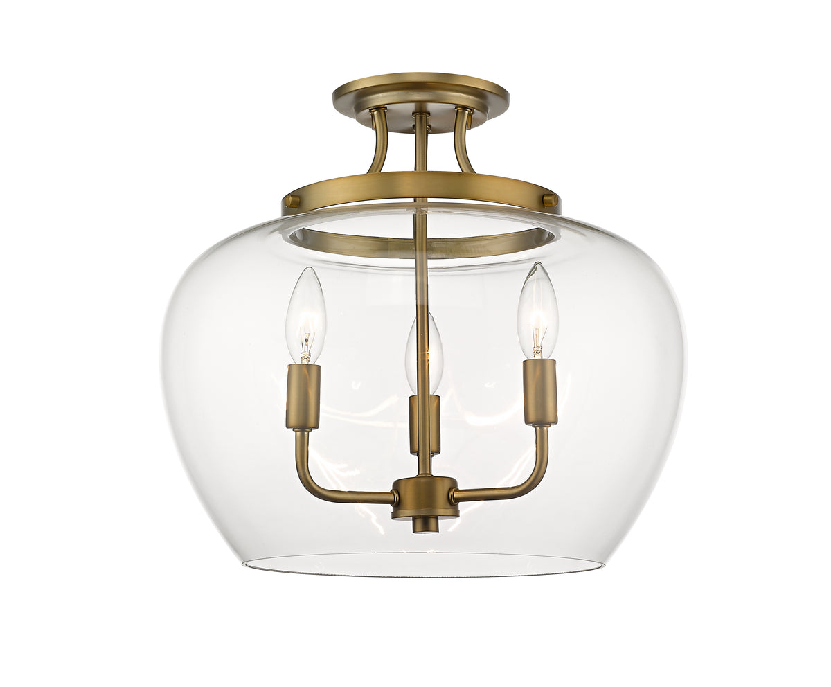 Joliet 3 Light Semi Flush Mount