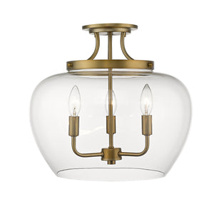 Joliet 3 Light Semi Flush Mount