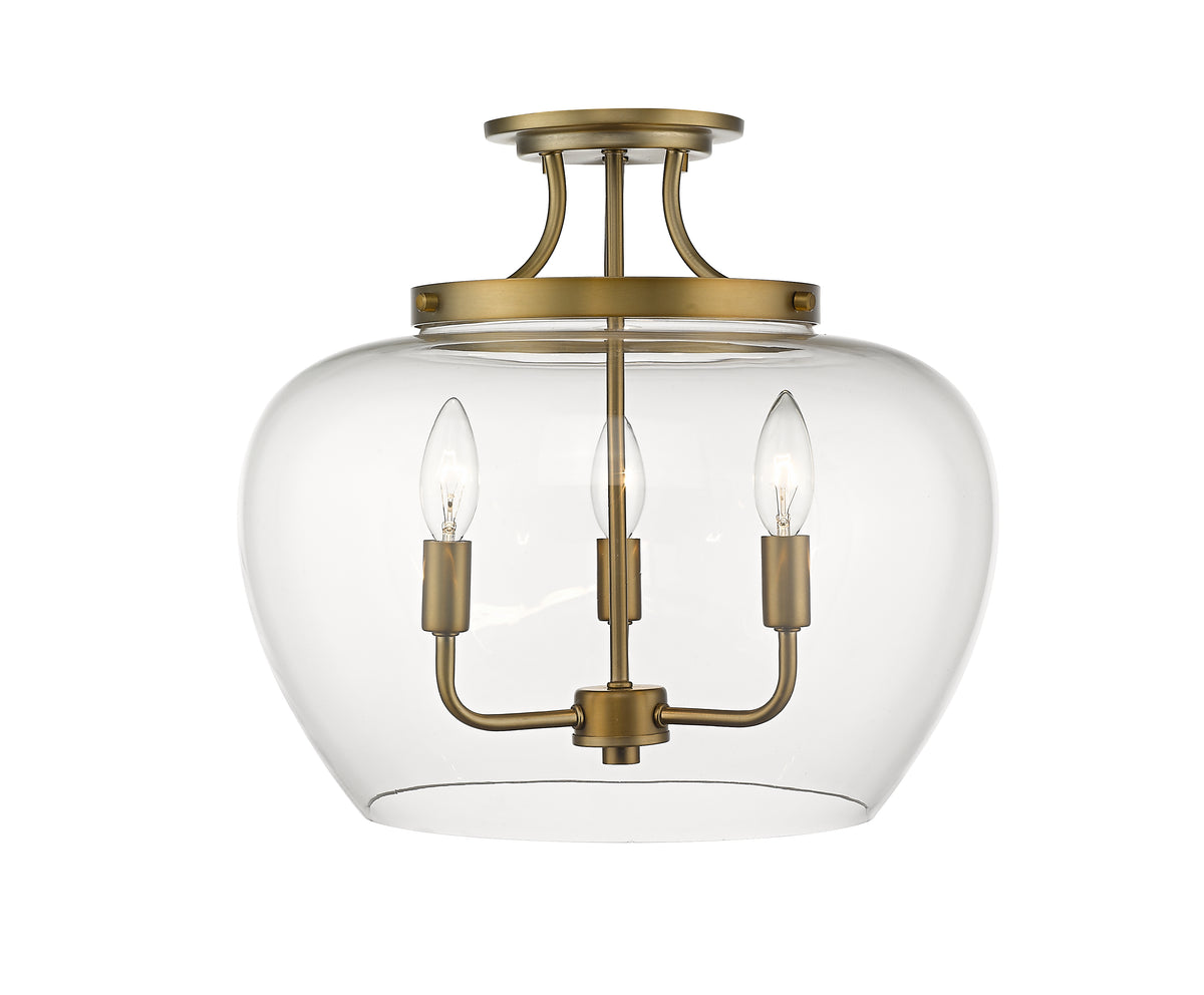 Joliet 3 Light Semi Flush Mount