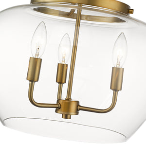 Joliet 3 Light Semi Flush Mount