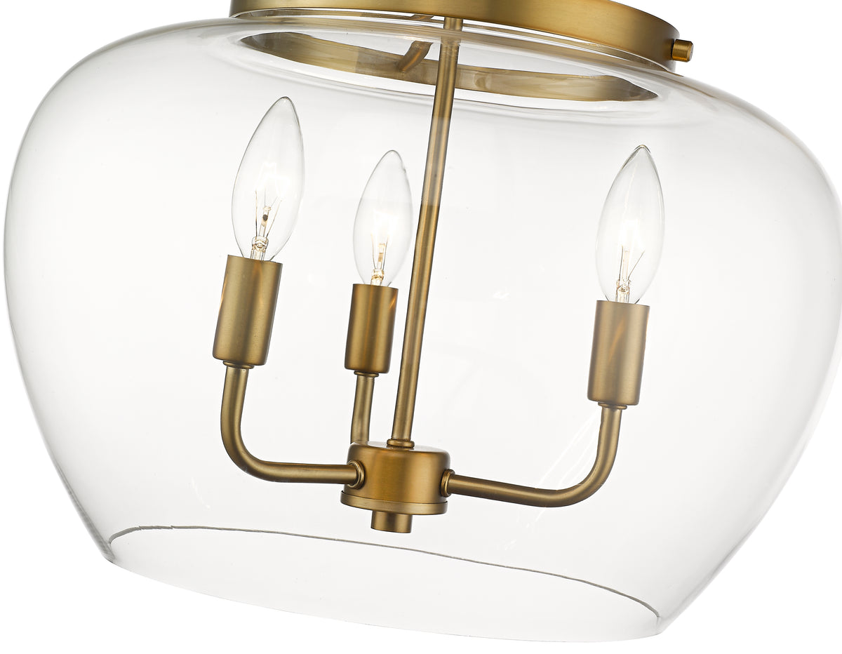 Joliet 3 Light Semi Flush Mount