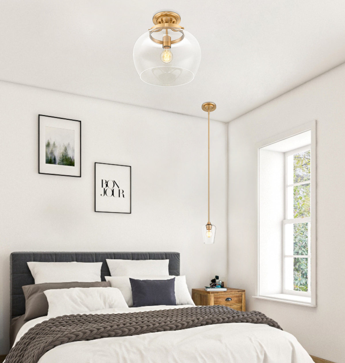 Joliet 1 Light Semi Flush Mount