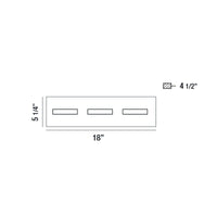 Olson 3-Light 18" Integrated LED Vanity