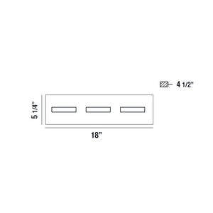 Olson 3-Light 18" Integrated LED Vanity
