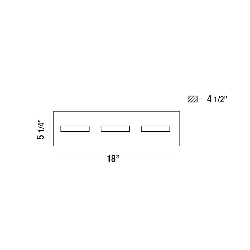 Olson 3-Light 18" Integrated LED Vanity