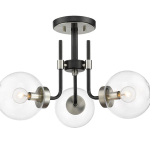 Parsons 3 Light Semi Flush Mount