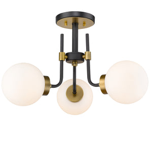 Parsons 3 Light Semi Flush Mount