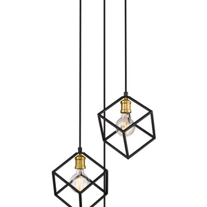 Vertical 3 Light Chandelier
