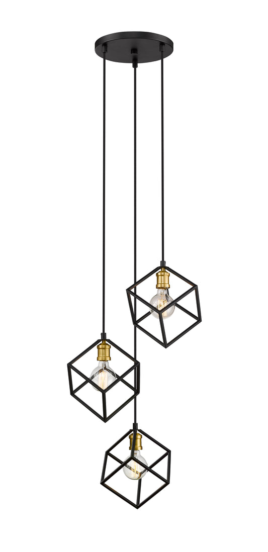 Vertical 3 Light Chandelier