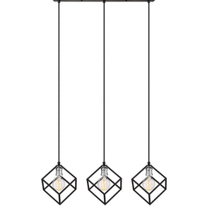 Vertical 3 Light Linear Chandelier
