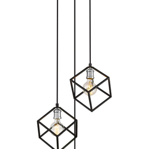 Vertical 3 Light Chandelier