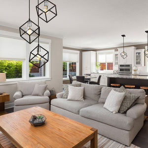 Vertical 3 Light Chandelier