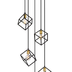 Vertical 5 Light Chandelier