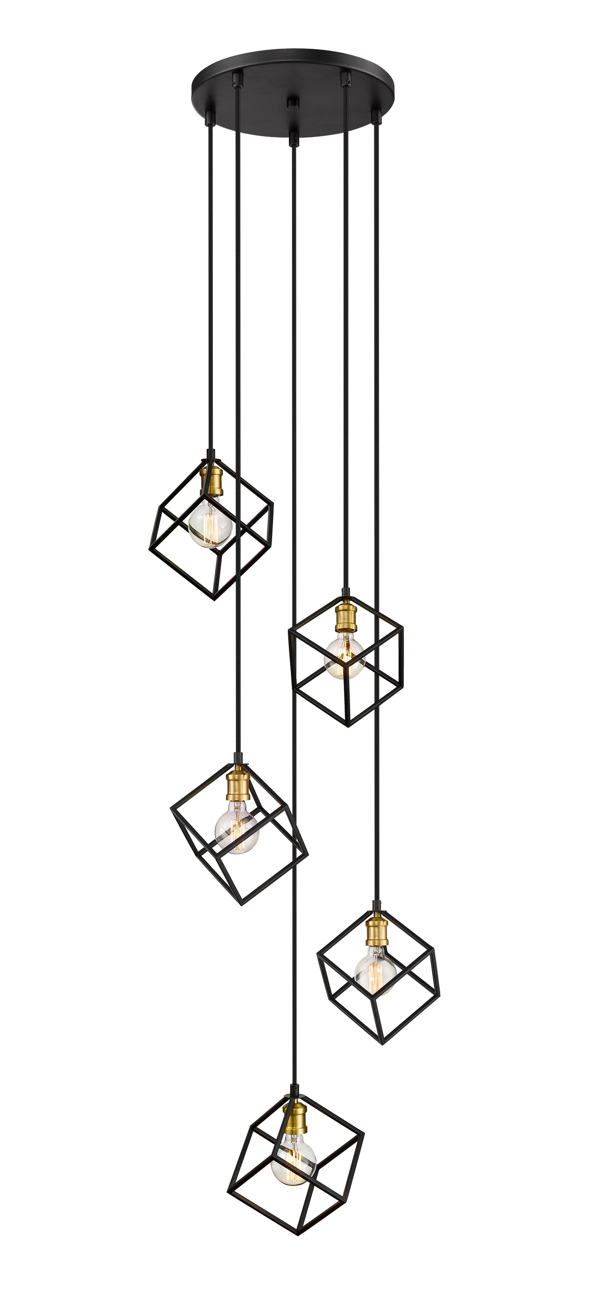 Vertical 5 Light Chandelier
