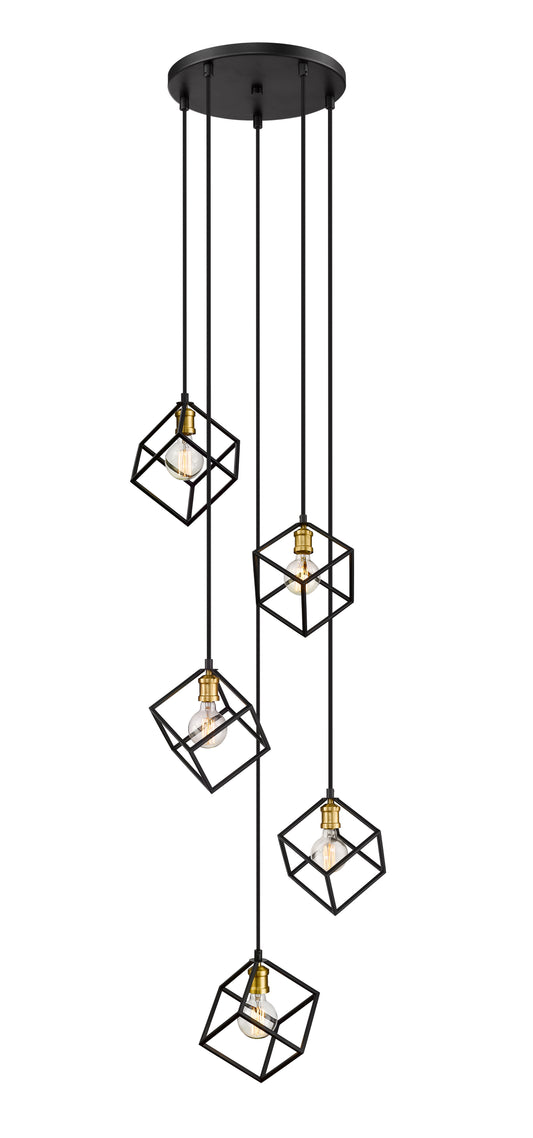 Vertical 5 Light Chandelier