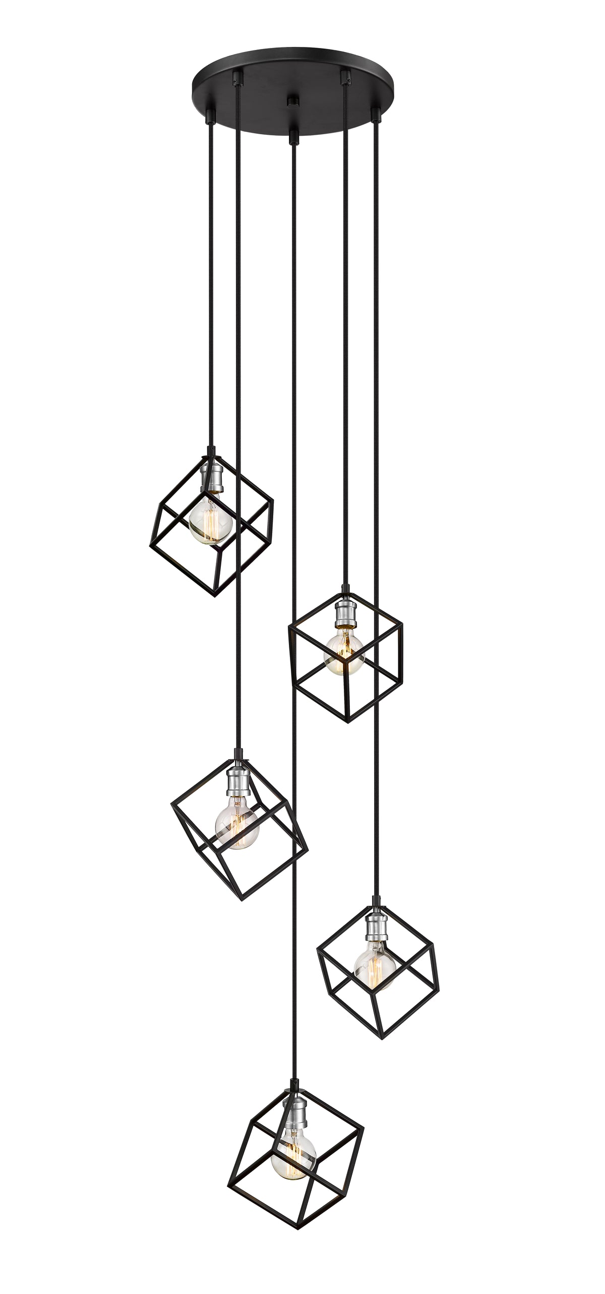 Vertical 5 Light Chandelier