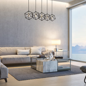 Vertical 5 Light Chandelier