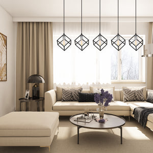 Vertical 5 Light Chandelier