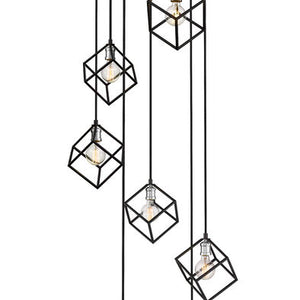 Vertical 7 Light Chandelier