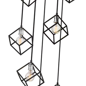 Vertical 7 Light Chandelier