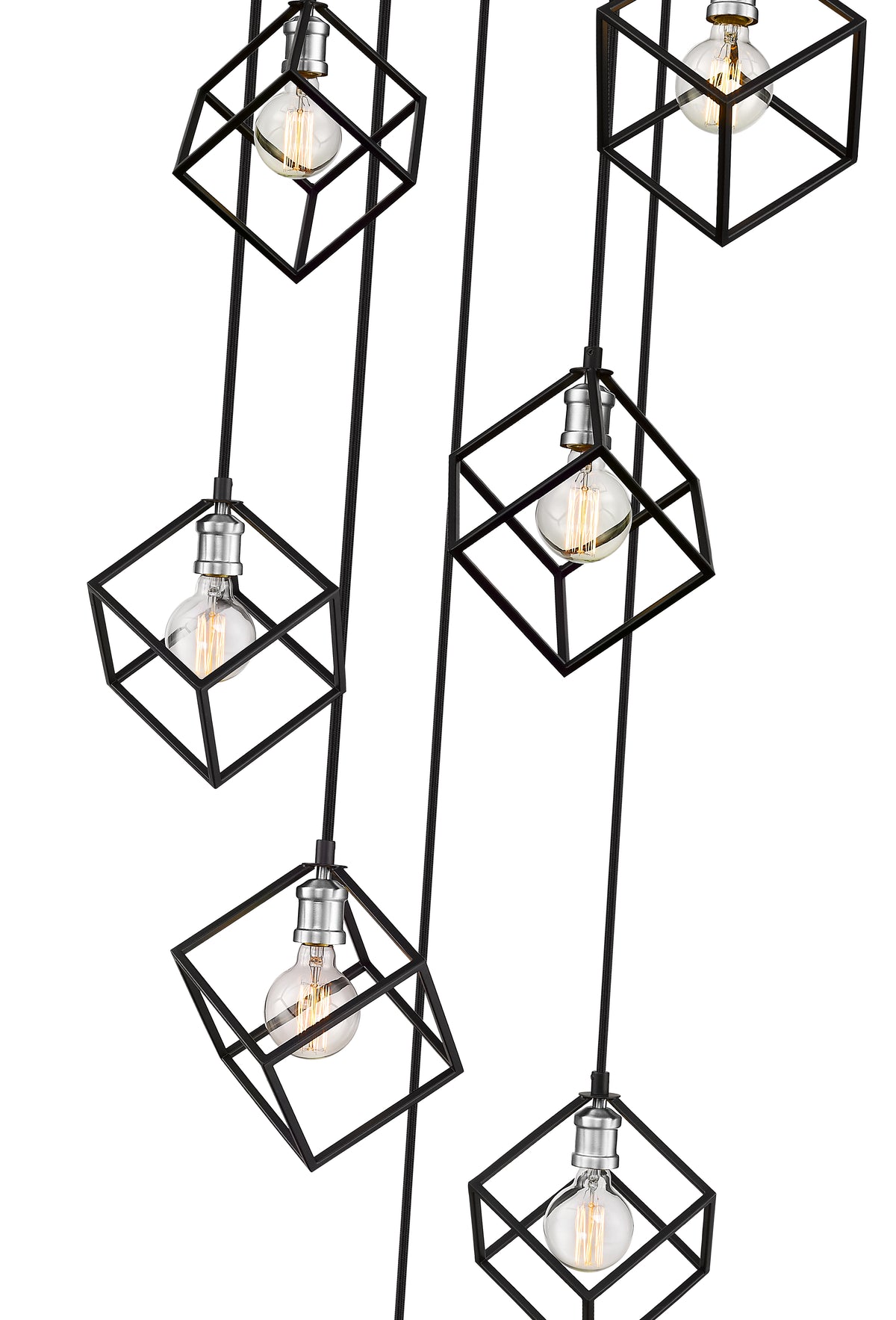 Vertical 7 Light Chandelier