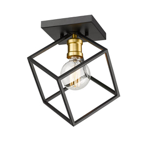 Vertical 1 Light Flush Mount