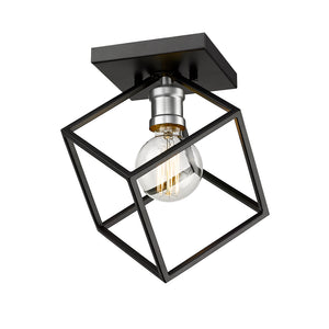 Vertical 1 Light Flush Mount