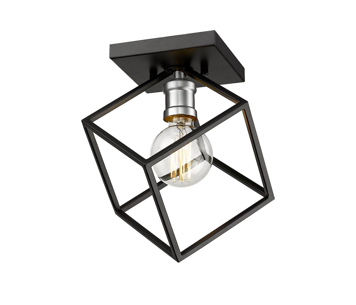 Vertical 1 Light Flush Mount