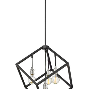 Vertical 4 Light Chandelier