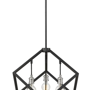 Vertical 4 Light Chandelier