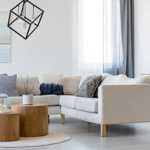 Vertical 4 Light Chandelier
